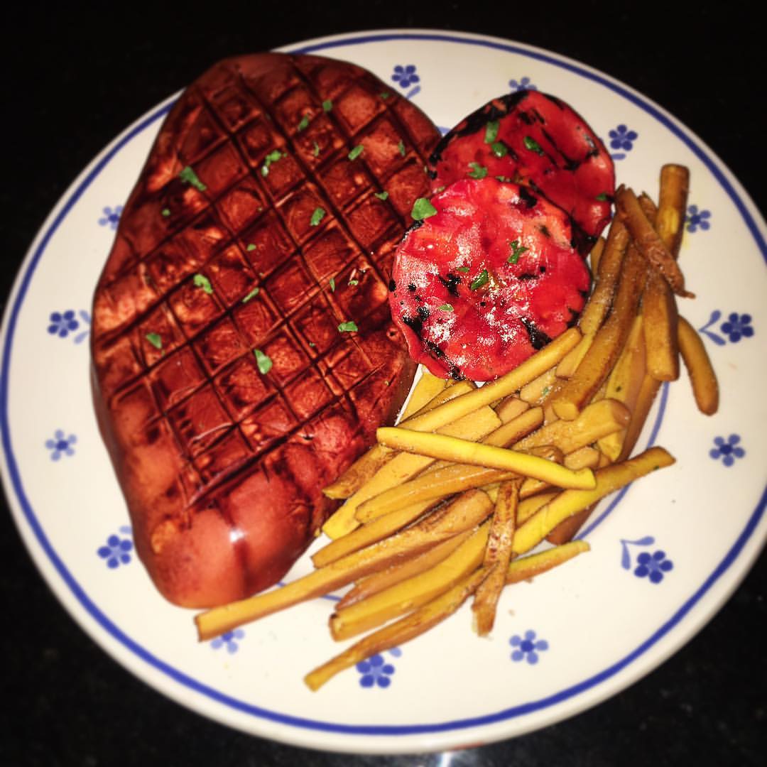 Steak & Chips Cake