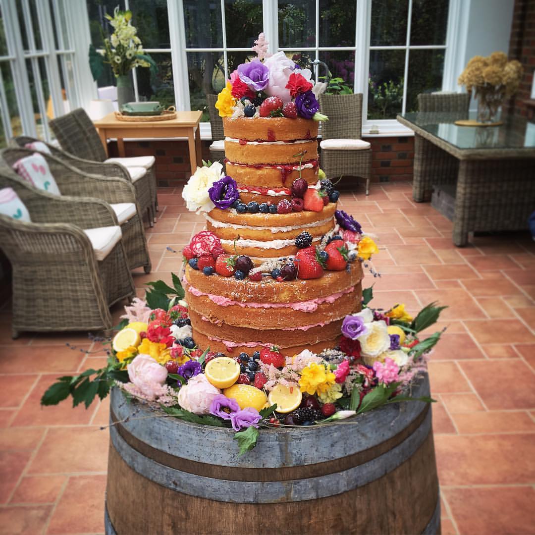 Bespoke Naked Wedding Cake