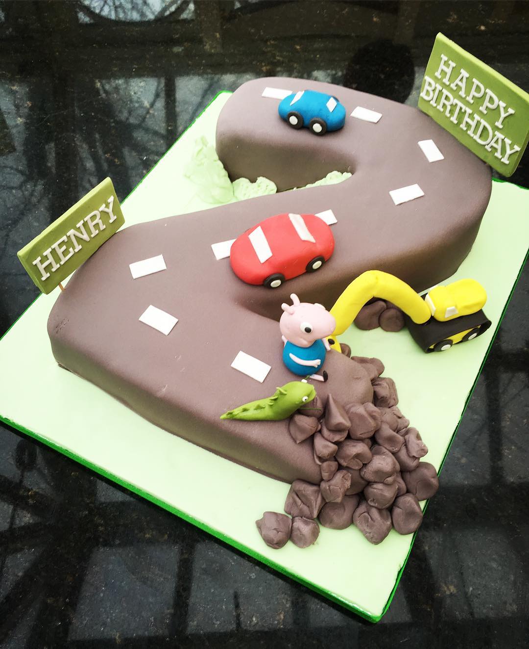 No. 2 Road, Digger, and George Pig Cake.