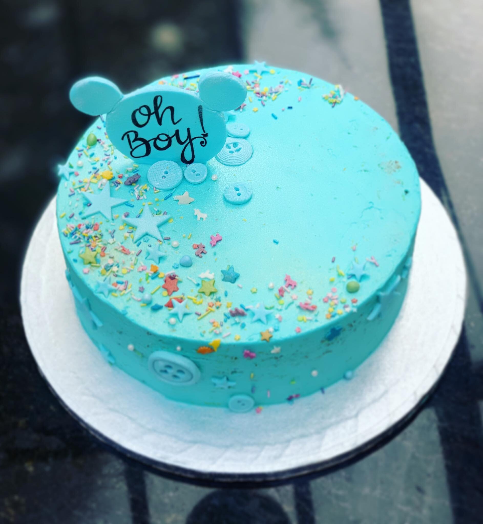 Disney inspired baby shower cake