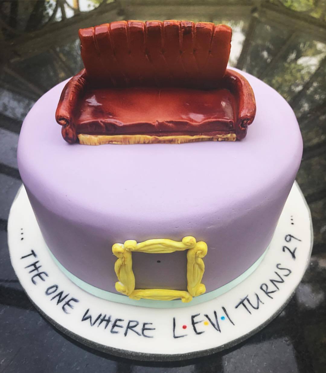 "Friends" cake (rainbow inside)