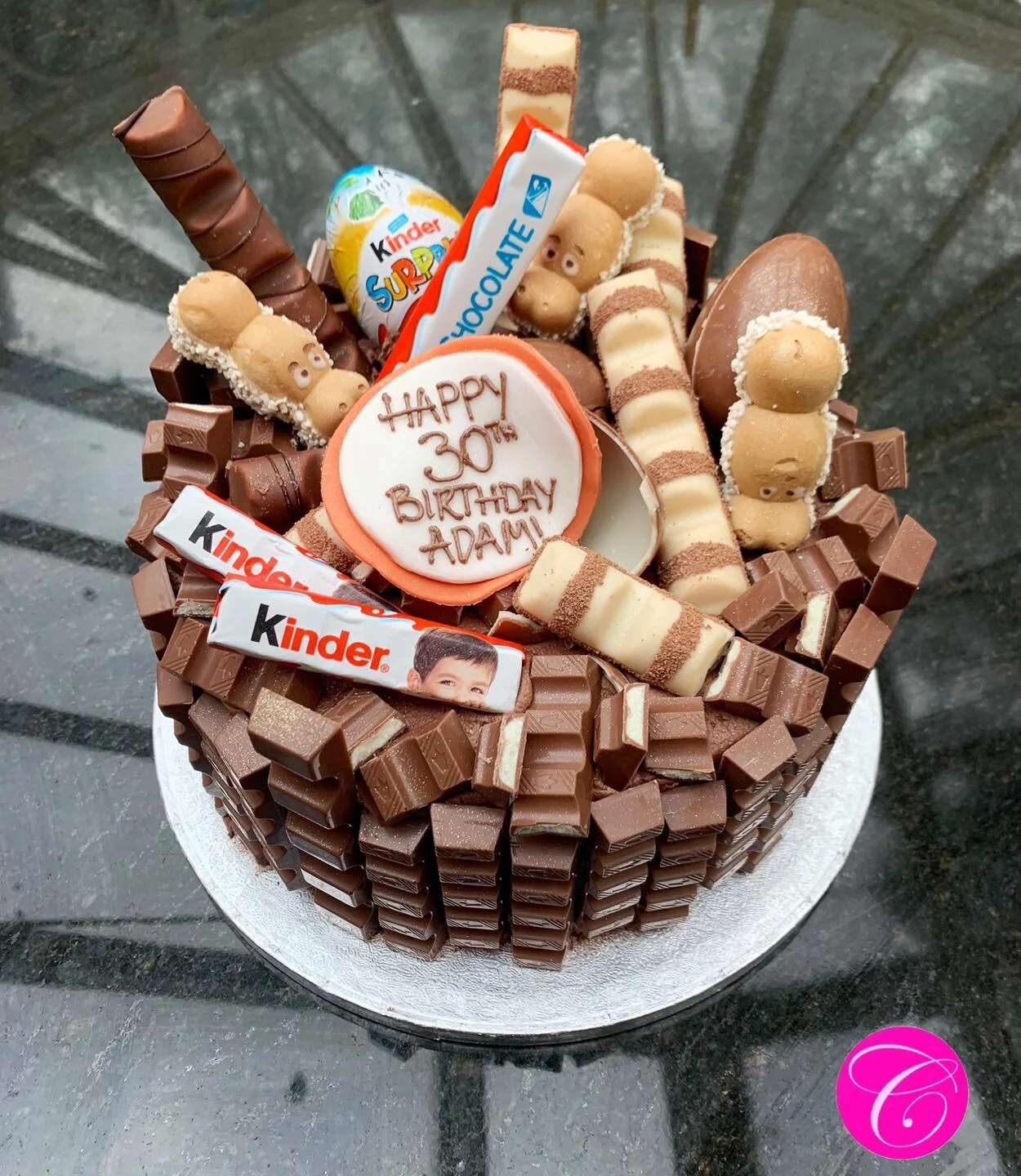 Kinder Explosion Cake