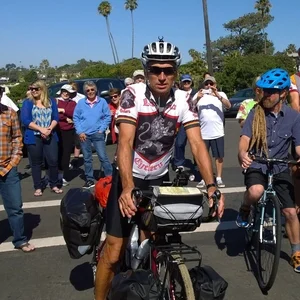 Mick Donoff - Lead Guide Mick is a legend to us and who we want to be when we grow up. Because that's something he seems to have never done. Don't let his age fool you. This septuagenerian celebrated his 70th birthday by cycling across the US - solo, in an effort to raise money for cancer. He's also a top flight mountain biker, skier, and wilderness docent who knows the Laguna Coast wilderness like no one else. A retired school teacher, Mick leads our bike rides and regales our guests with tales of cycling, Laguna lore, and the coast wilderness. 