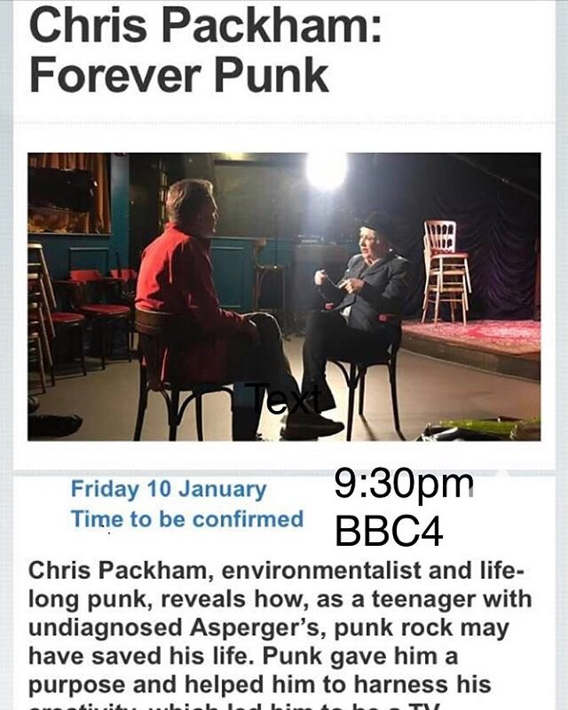 Now on BBC iPlayer. I was Director of Photography on this film of Chris meeting his, and my, Punk Heroes.