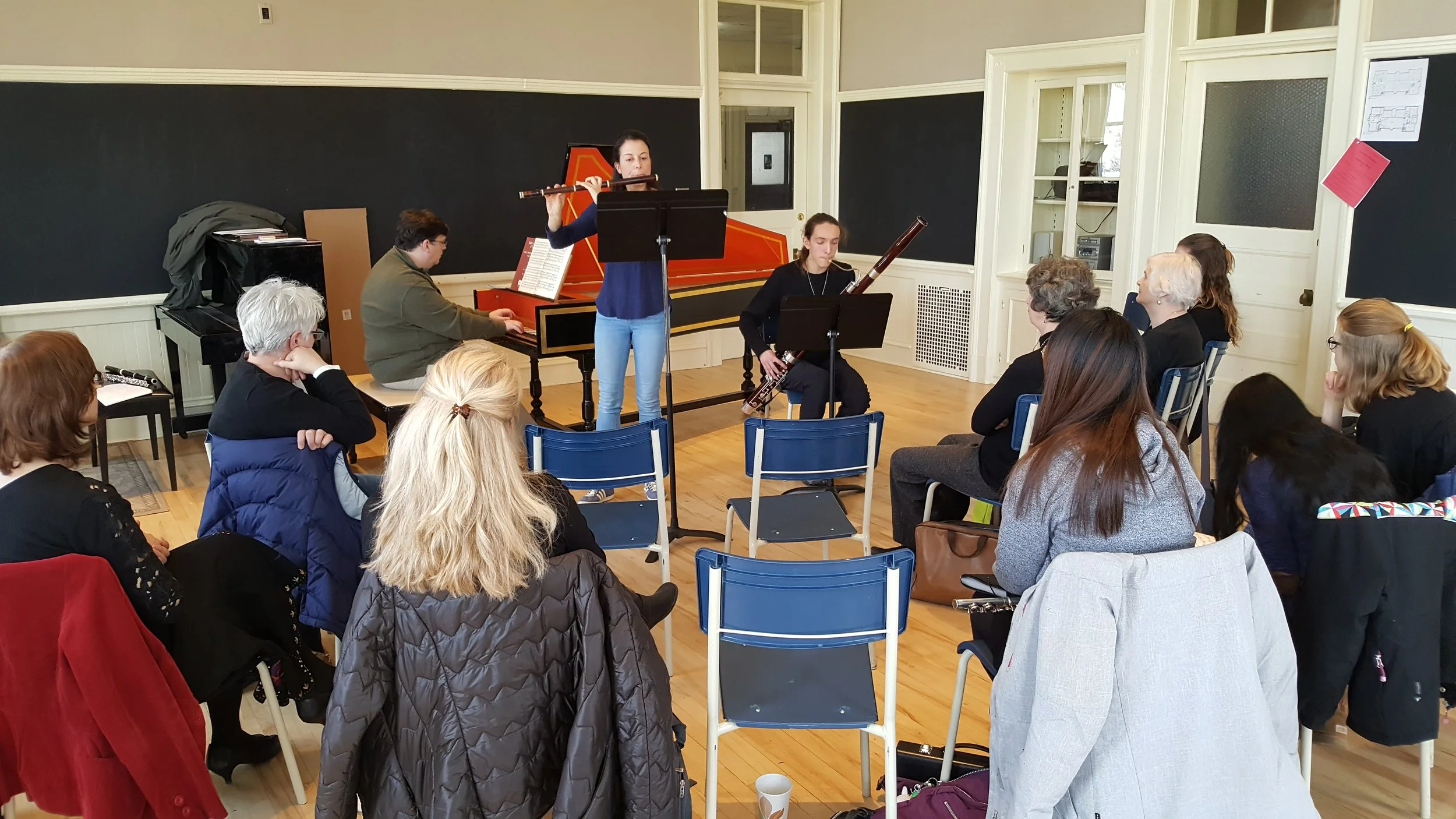 Baroque style workshop during Woodwinds & Brass Chamber Day, Feb. 2018