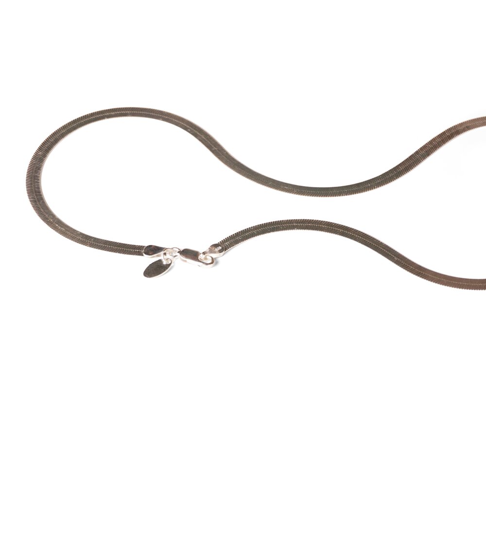 SNAKE CHAIN NECKLACE IN STERLING SILVER — CHARLOTTE CAUWE STUDIO