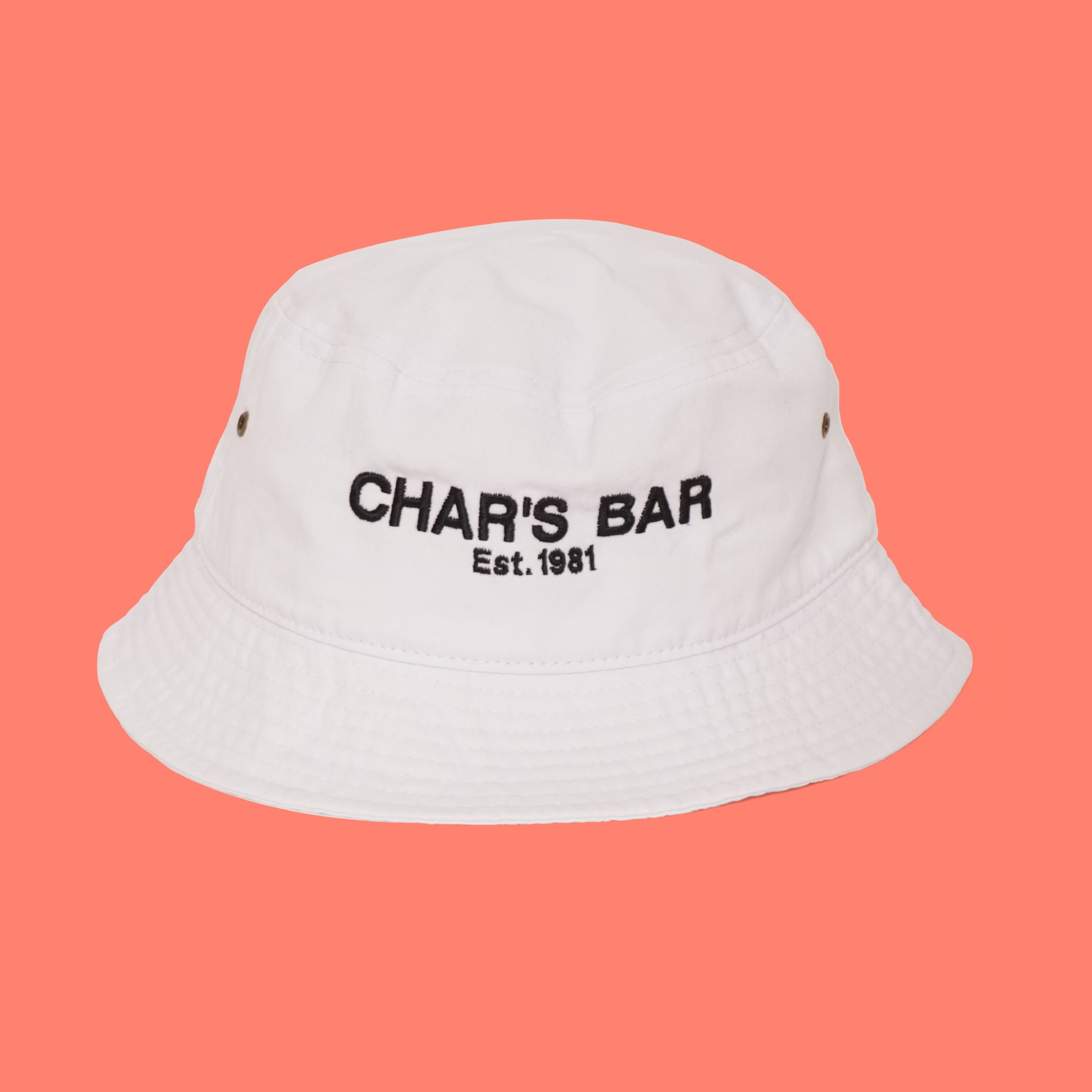 CHAR%27S+BAR+BUCKET-+WHITE+W-+BLK+THREAD-+SALMON+BKG.jpg