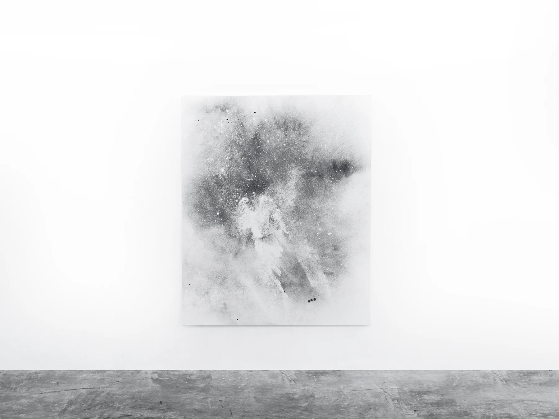 alessandro moroder dirt painting 160 x 125 cms dirt, enamel on canvas 2016