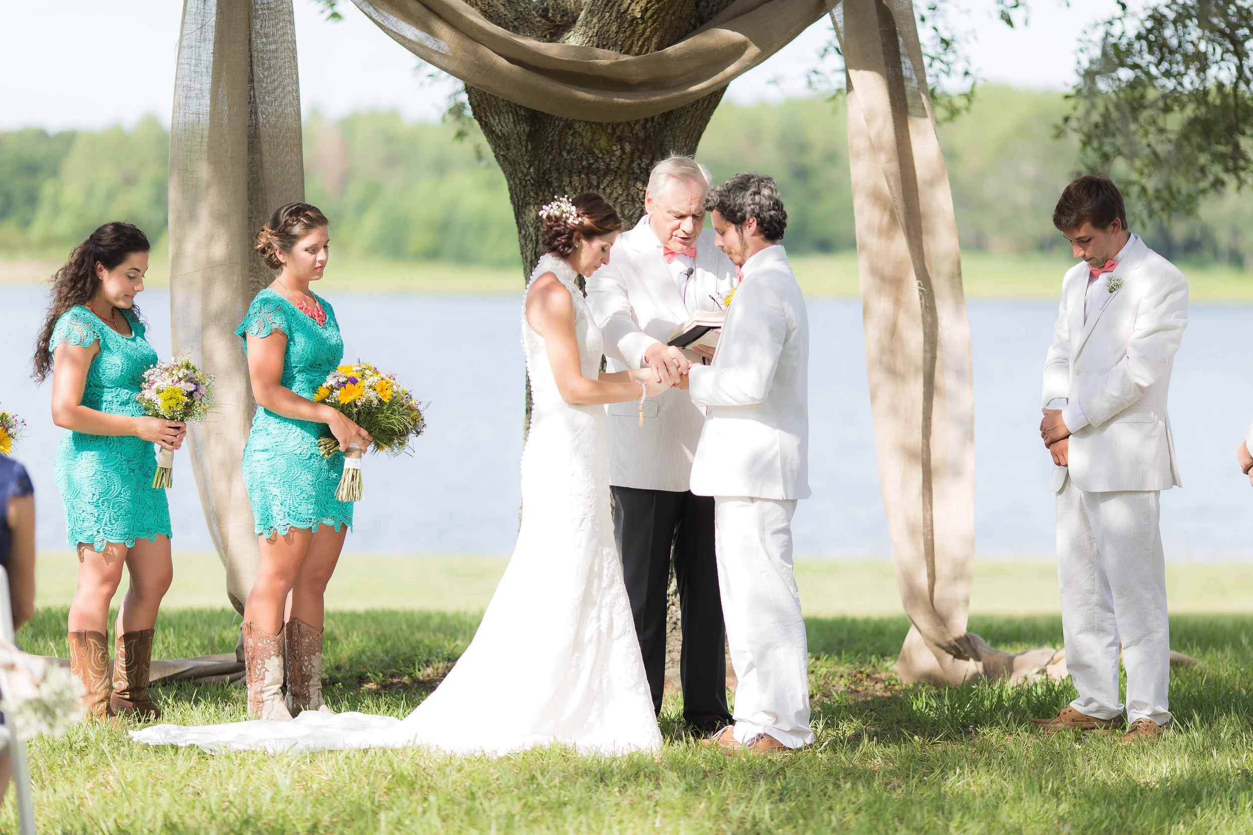 Monica + David  |  Lakeside Wedding