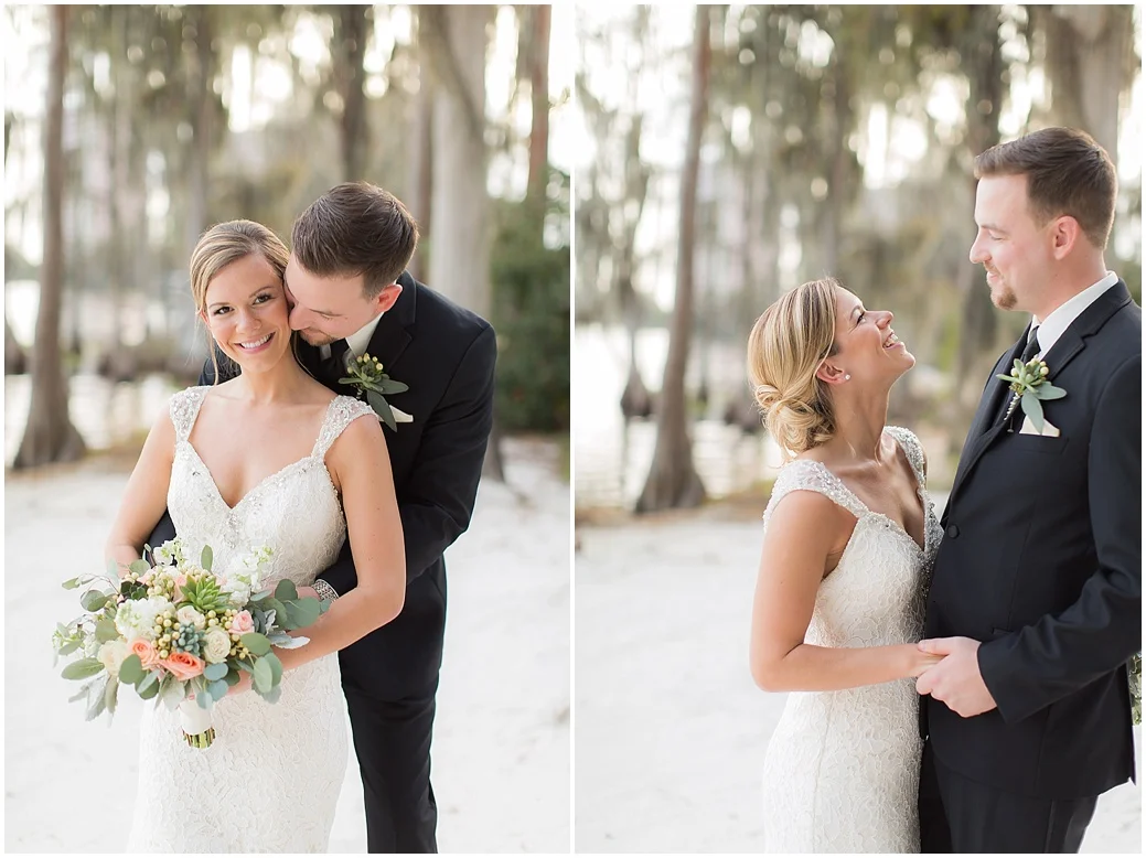 Paradise Cove Wedding | Orlando Florida | Winter Wedding | Grey and Blush | PSJ Photography
