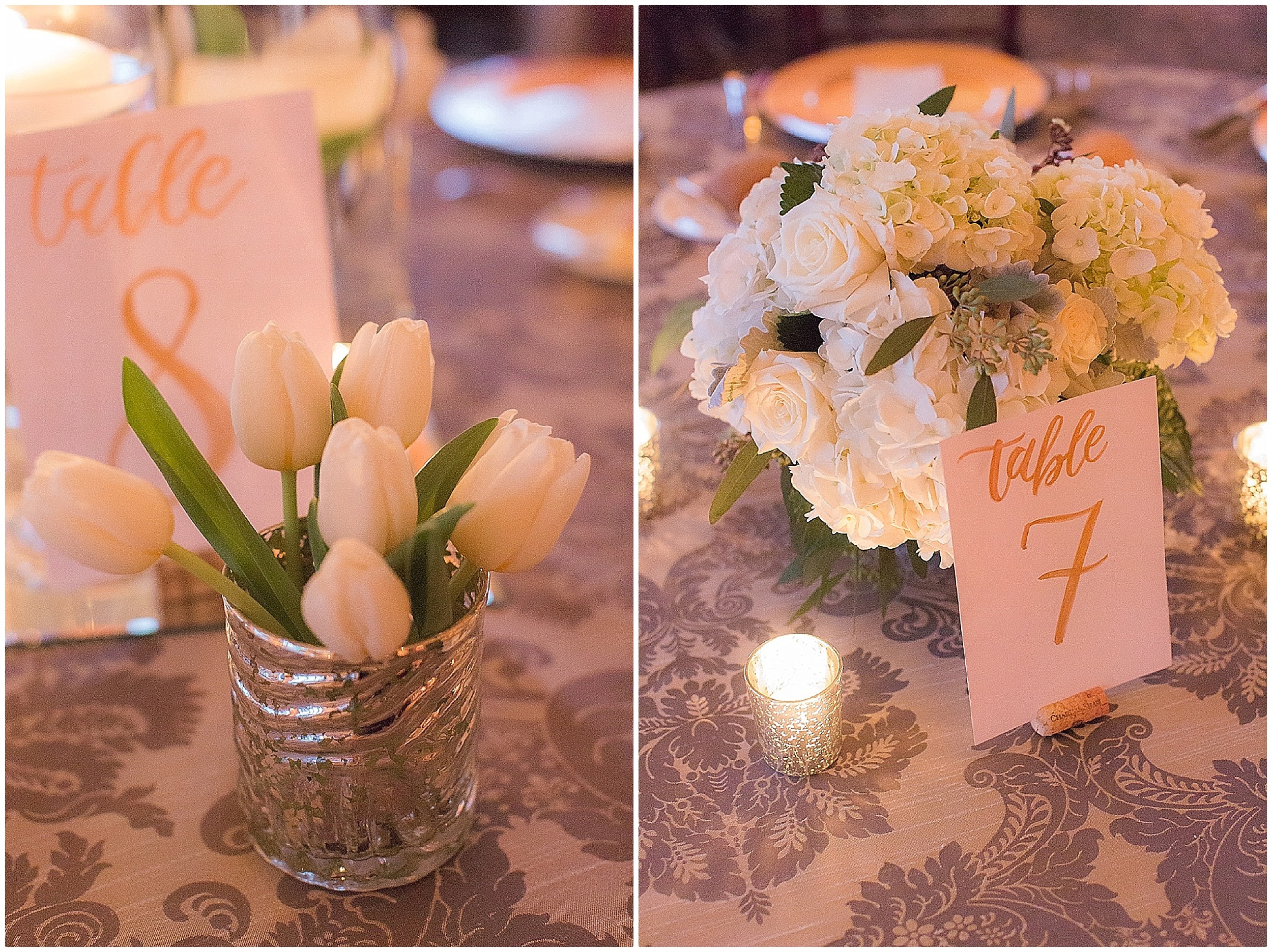 Gold and Grey Palette Reception Details at Bella Collina 