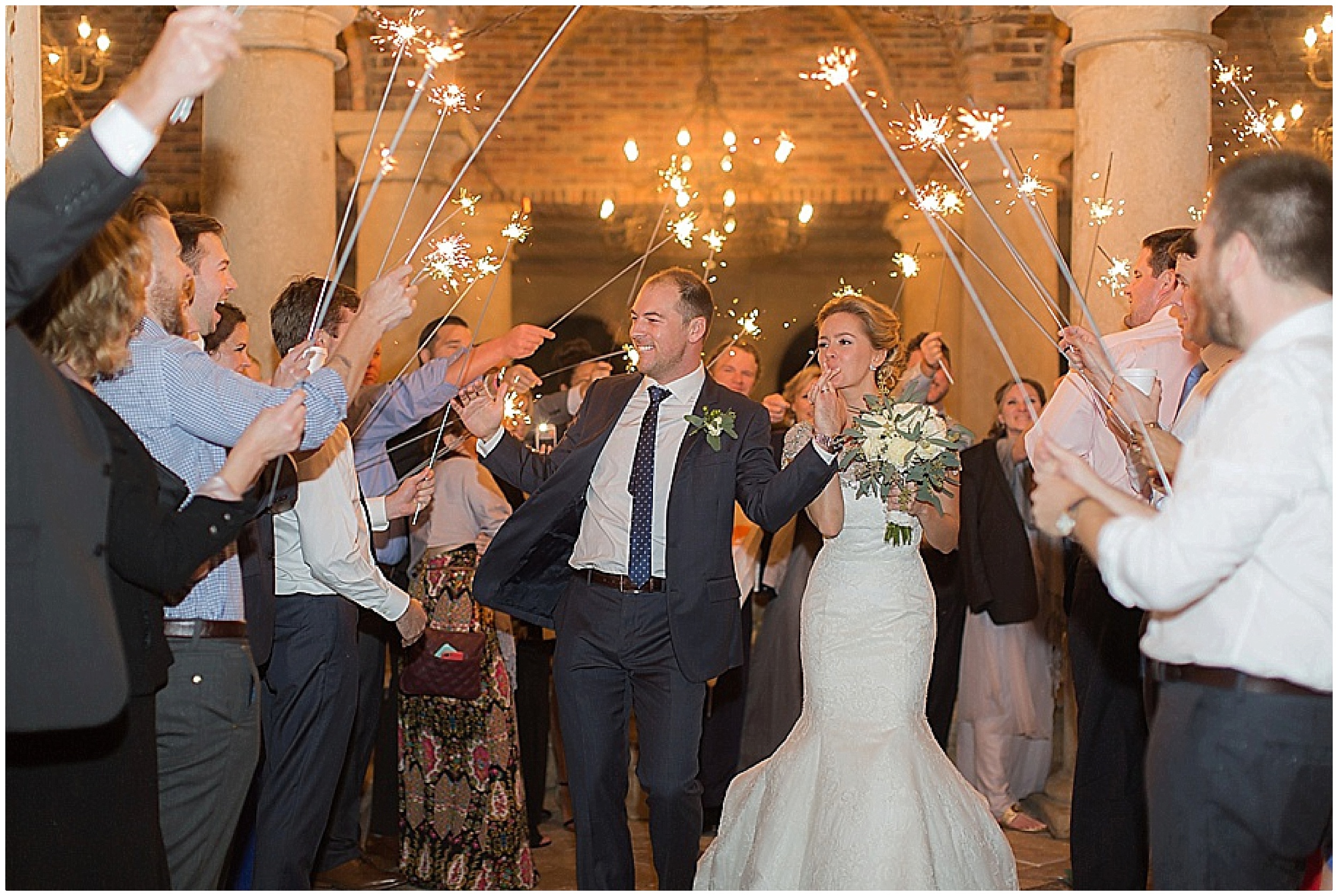 Sparkler Exit at the Atrium at Bella Collina 