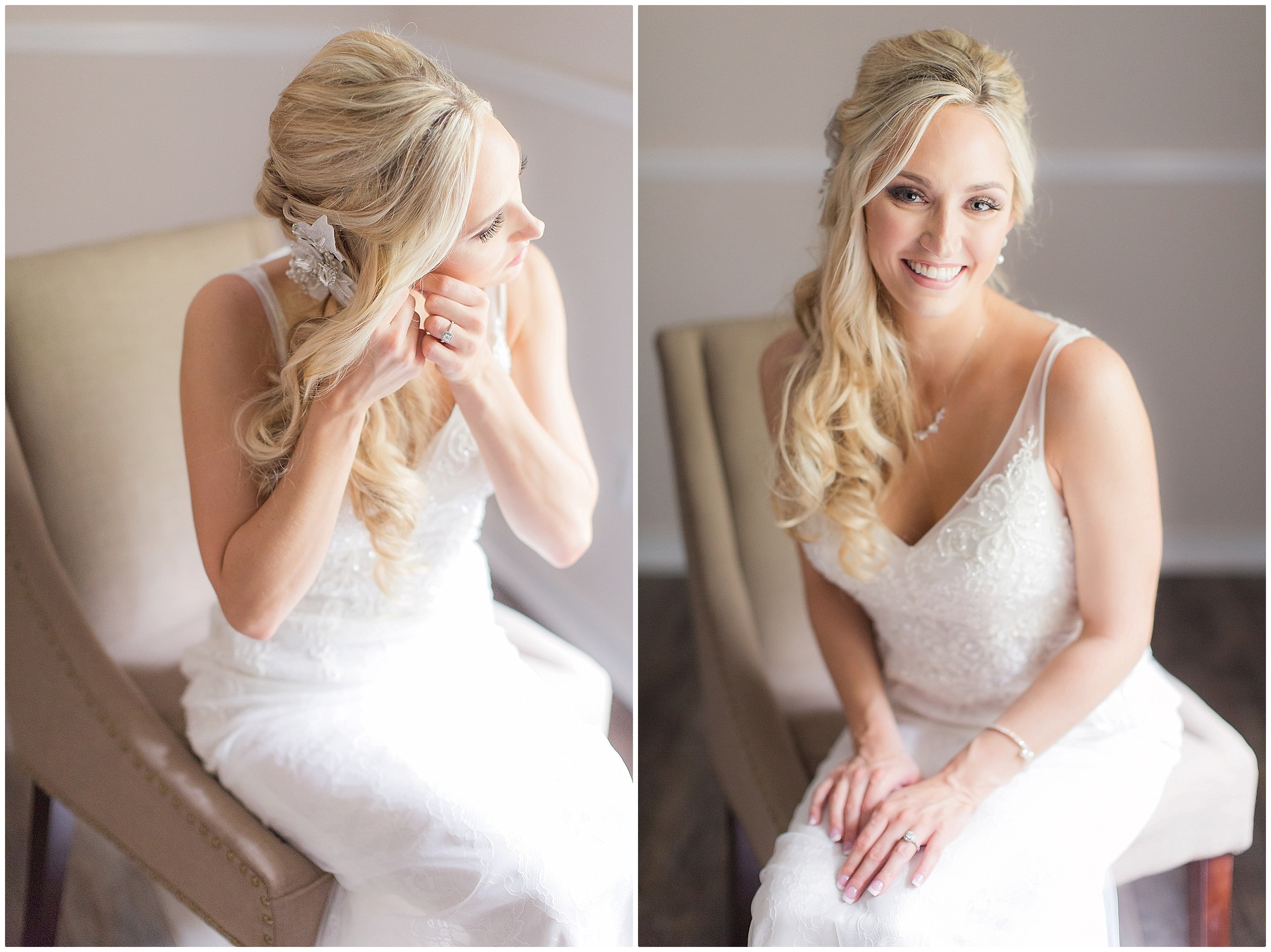 Pre-Wedding Bridal Suite in a Lace Dress 