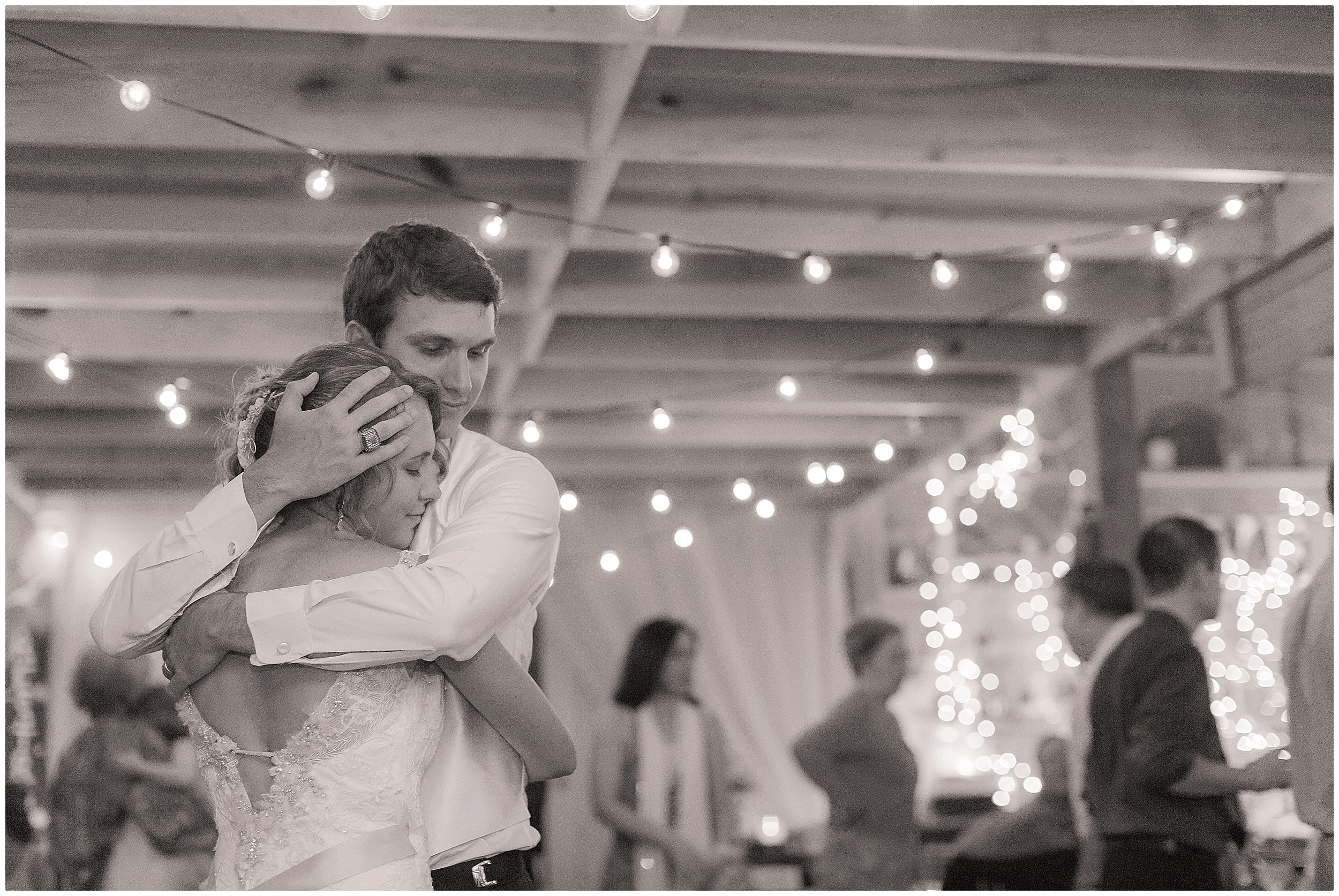 Bride and Groom Share A Dance At Their Vintage Wedding. 