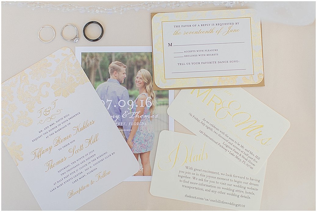 Invitation suite with engagement photos 