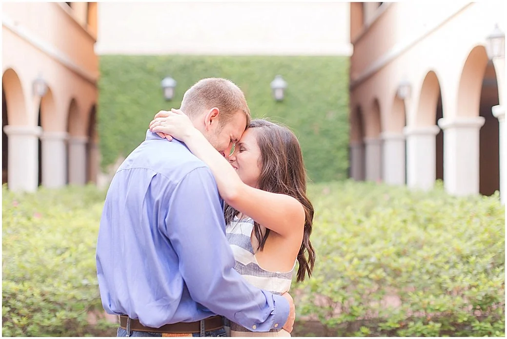 Rollins College Engagement in Winter Park Florida. PSJ Photography, DeLand, FL Wedding photographer.