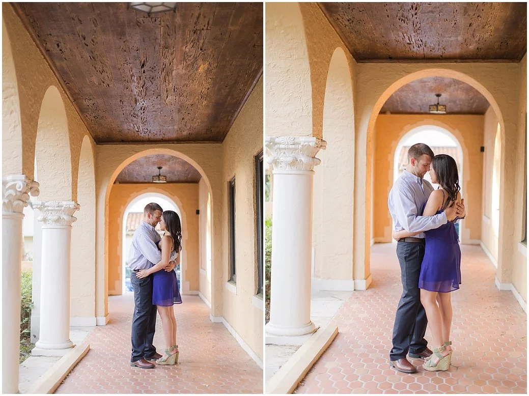 Rollins College Engagement in Winter Park Florida. PSJ Photography, DeLand, FL Wedding photographer.