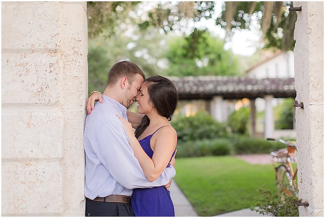 Rollins College Engagement in Winter Park Florida. PSJ Photography, DeLand, FL Wedding photographer.