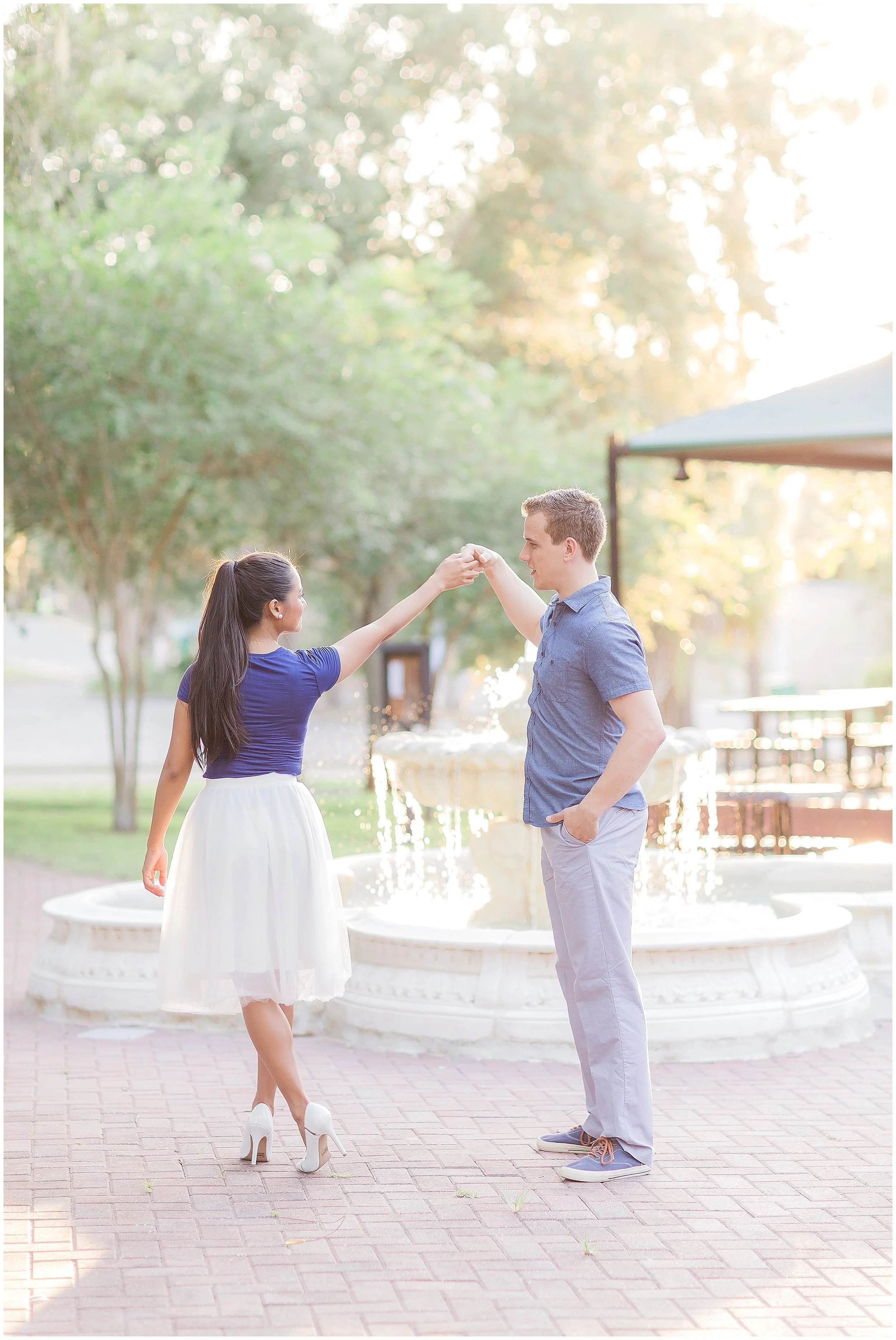 Crepe Myrtle Downtown DeLand Engagement Session