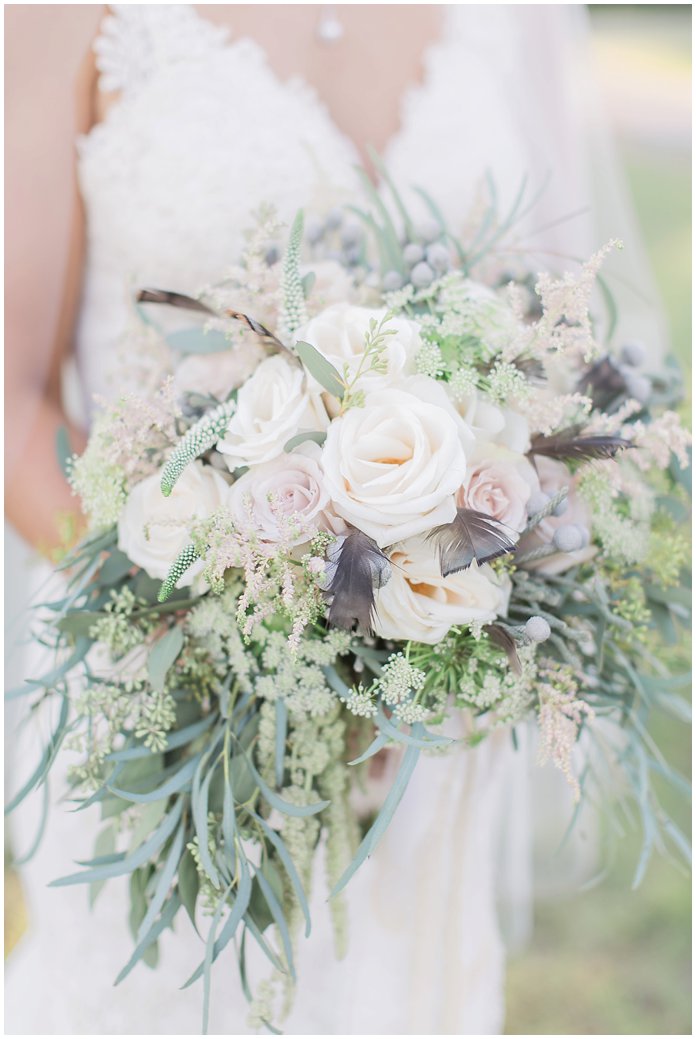 Gorgeous Loose Fall Bouquet with Roses and Astilbes 