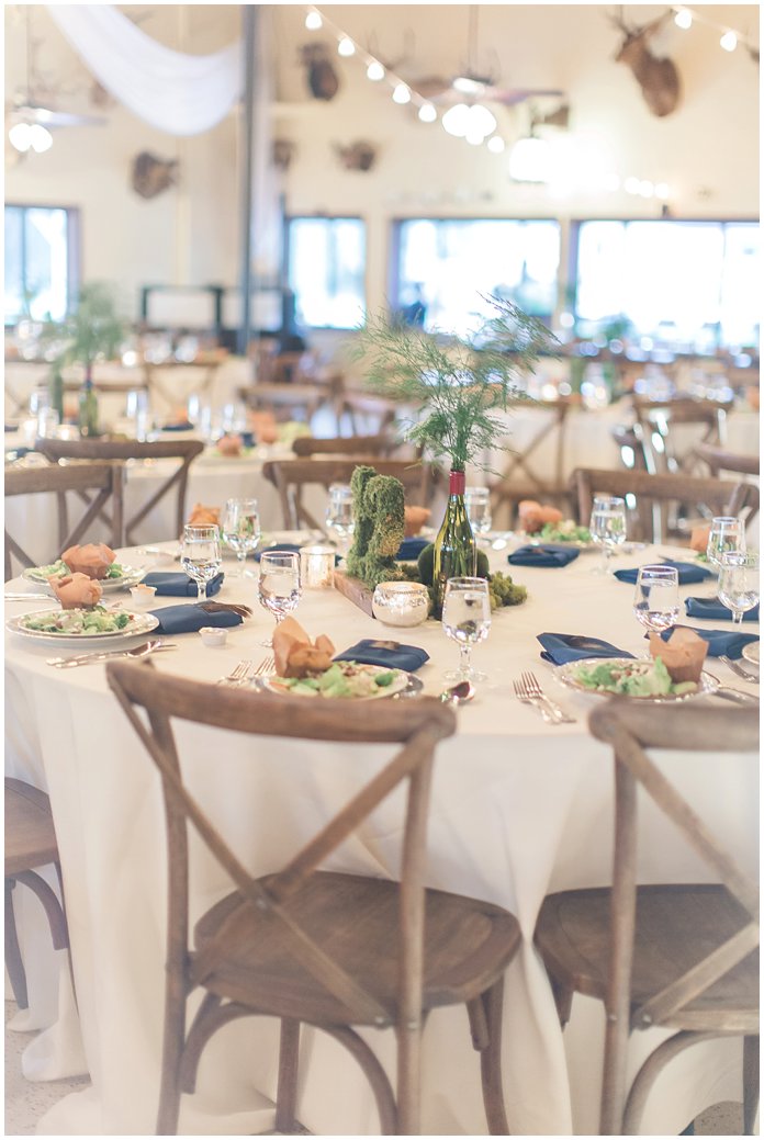 Organic and Earthy Wedding Reception with String Lights at St Augustine Gun and Rod Club