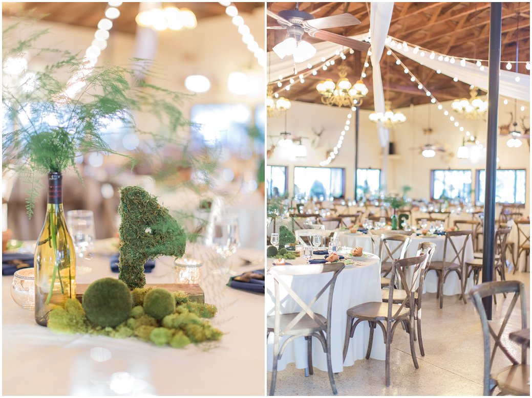 Moss Letters at St Augustine Gun and Rod Club Wedding