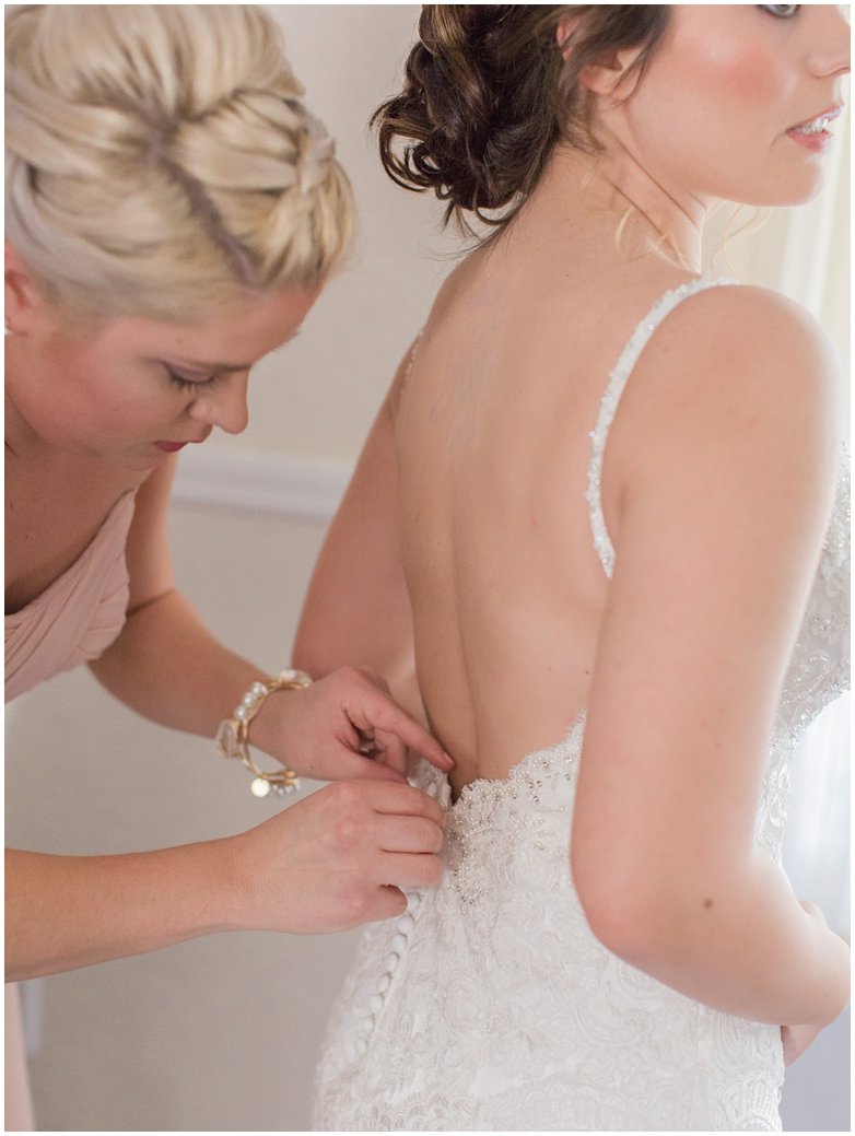 Getting Ready Moments with Bride and Maid of Honor at Bridle Oaks DeLand Florida