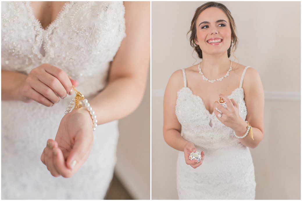 Bride Getting Ready Moments at Blush Wedding at Bridle Oaks