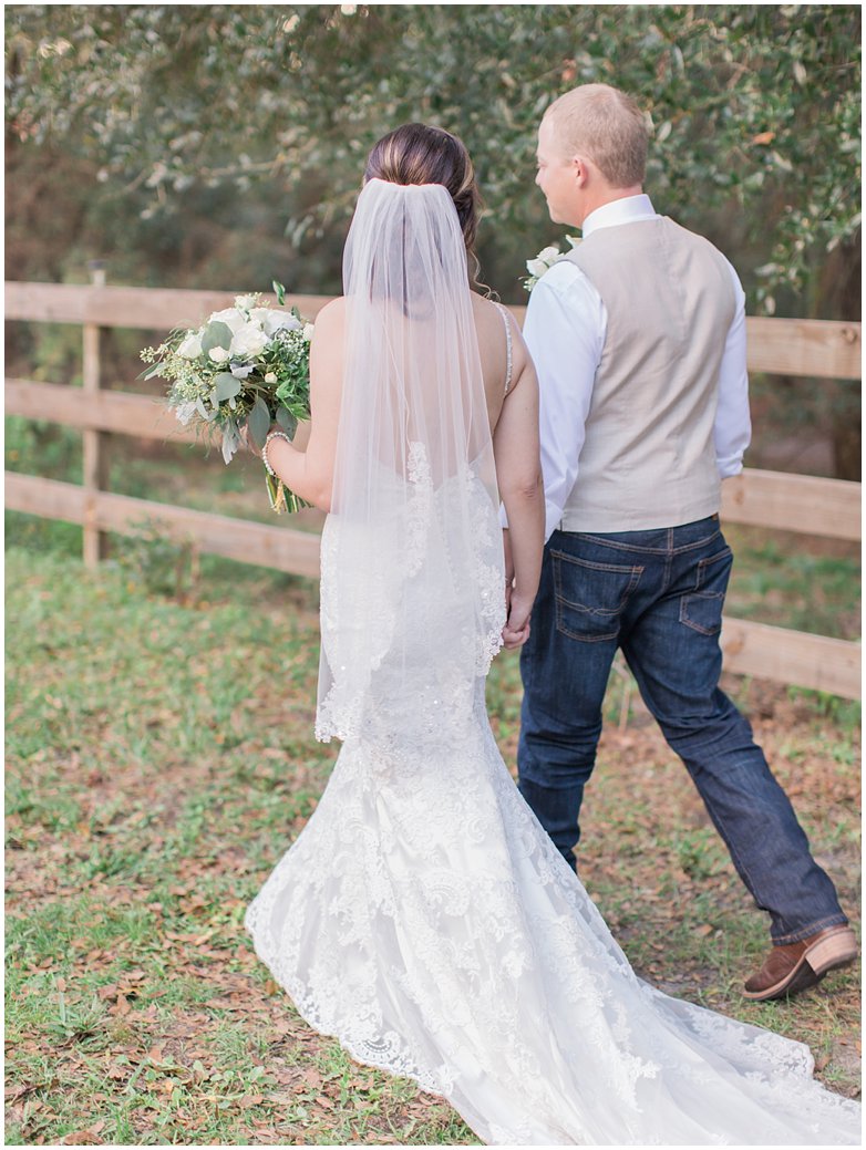 Bridle Oaks Wedding Bride and Groom Romantic Photos 