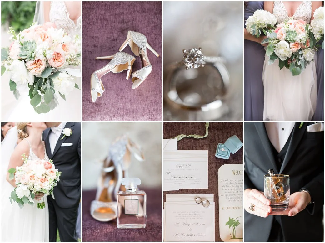 Wyndham Grand Resort Wedding Grey and Peach Wedding Details |  Meagan + Chris 