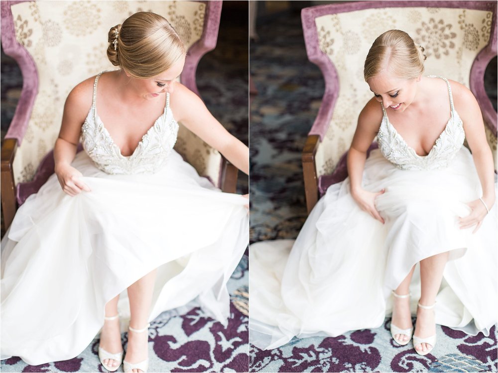 Bride Portraits Hayley Paige wedding gown getting ready moments at Bonnet Creek Wedding by PSJ Photography