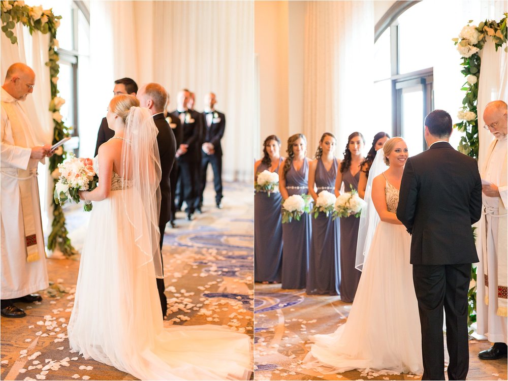 Indoor Ceremony at Wyndham Grand Resort at Bonnet Creek wedding by PSJ Photography 
