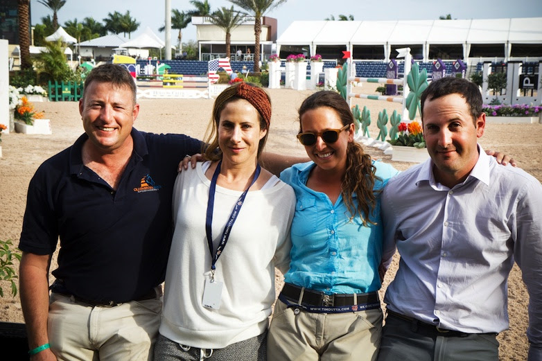 (L to R): Joshua Tabor, chef d’equipe Kate Levy, Danielle Goldstein, and Elad Yaniv. (Photo: T.E.A.M. Israel)