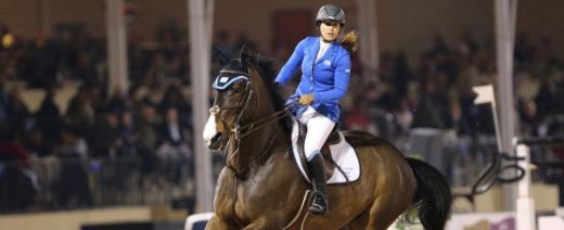 Israel team member Danielle Goldstein in Friday's Furusiyya Nations Cup