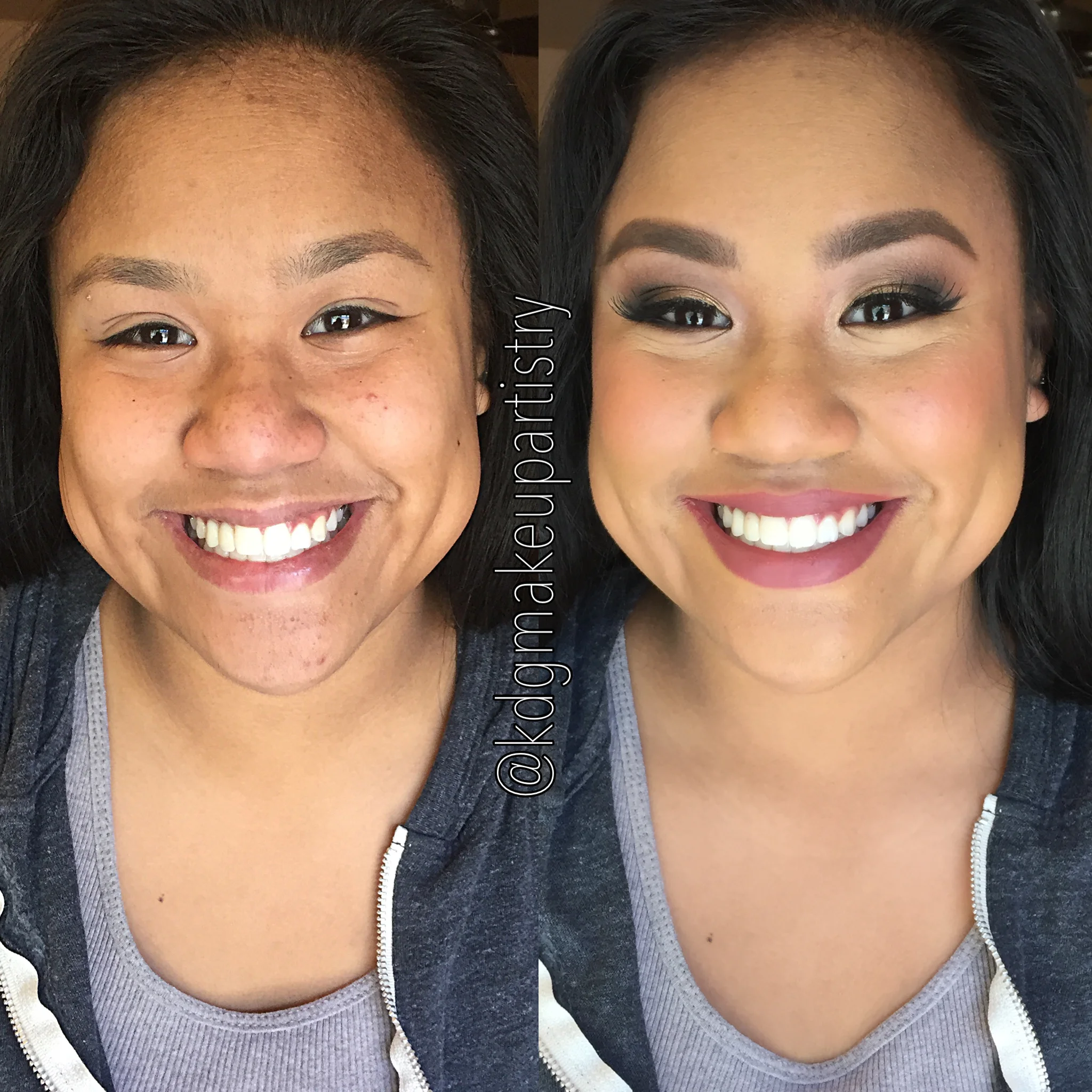  Before &amp; after  Makeup : Kelsea D. Guevara    Prom Makeup  