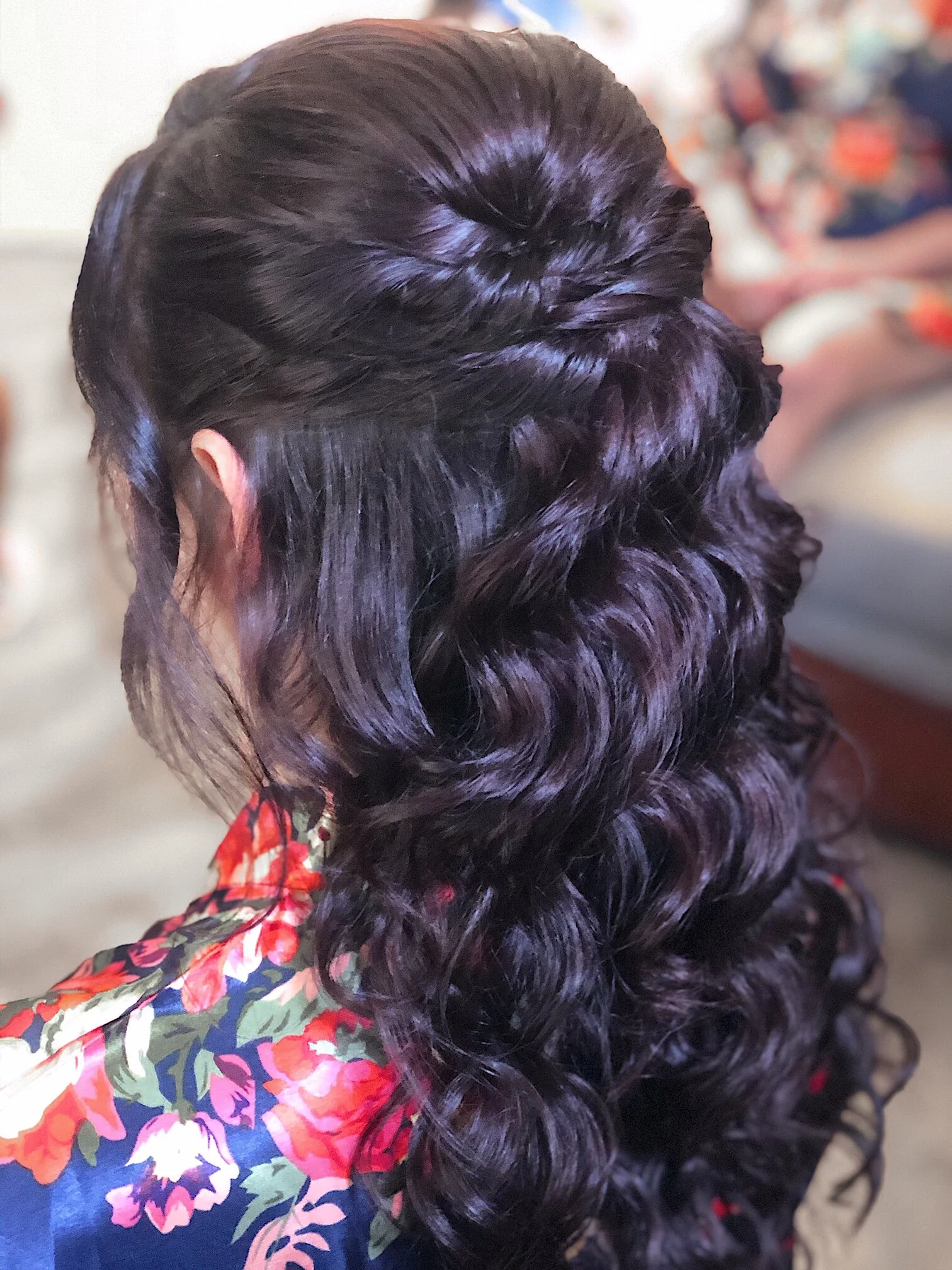  beauty by kelsea |  double-twist half-up with curls  