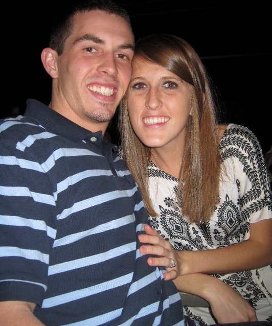 A picture while we were dating. We joke that we have to date forever because we didn't get very long of it.