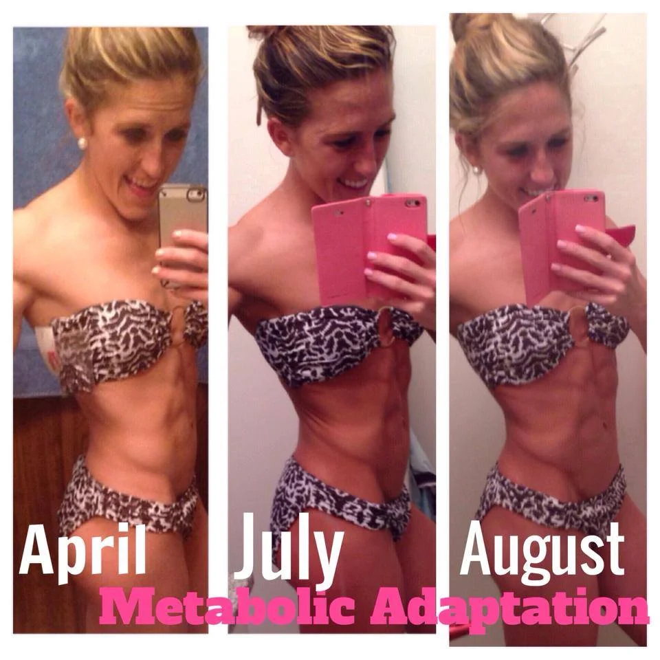 Reverse dieting progress pictures; Note: stayed same, wasn't cutting