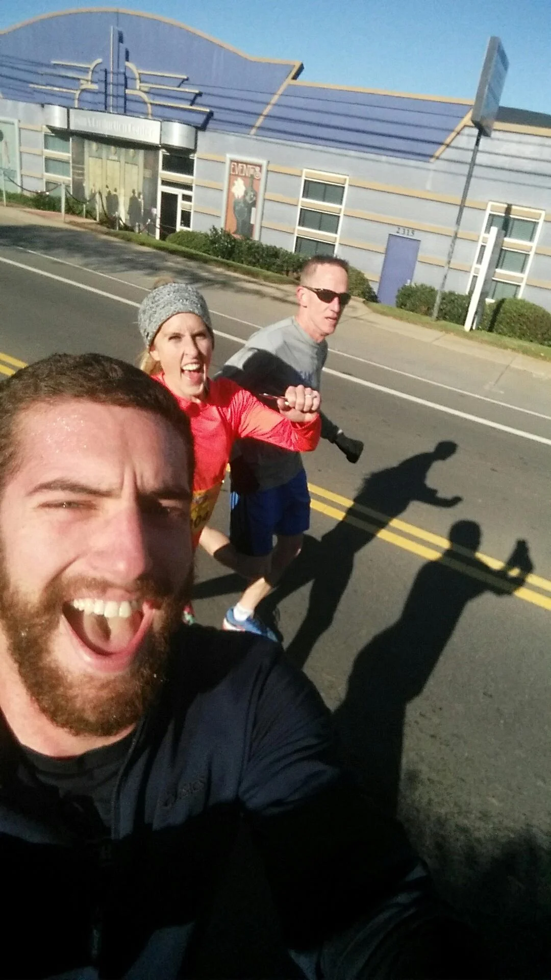 Justin-selfie taker George-to the left clearly not interested in our selfie ;)