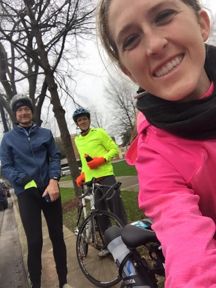 This is Mitchell! He's such an incredible runner/biker as well clocking at least 65 miles per week in running and I think he said 100 miles per week on the bike too.