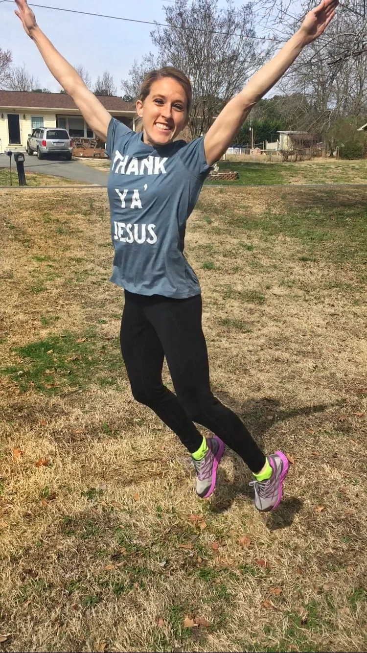 Thank Ya' Jesus is appropriate for heading into the taper! hahaha! @clothinginlove on Insta is where this is from!