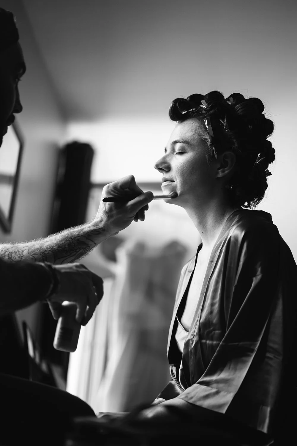 Mariée au maquillage