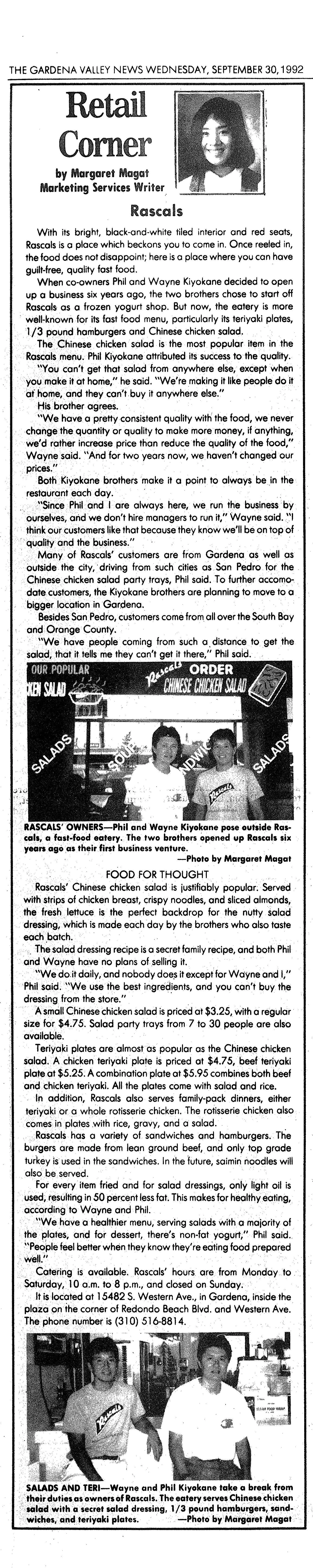 Rascals Teriyaki Grill