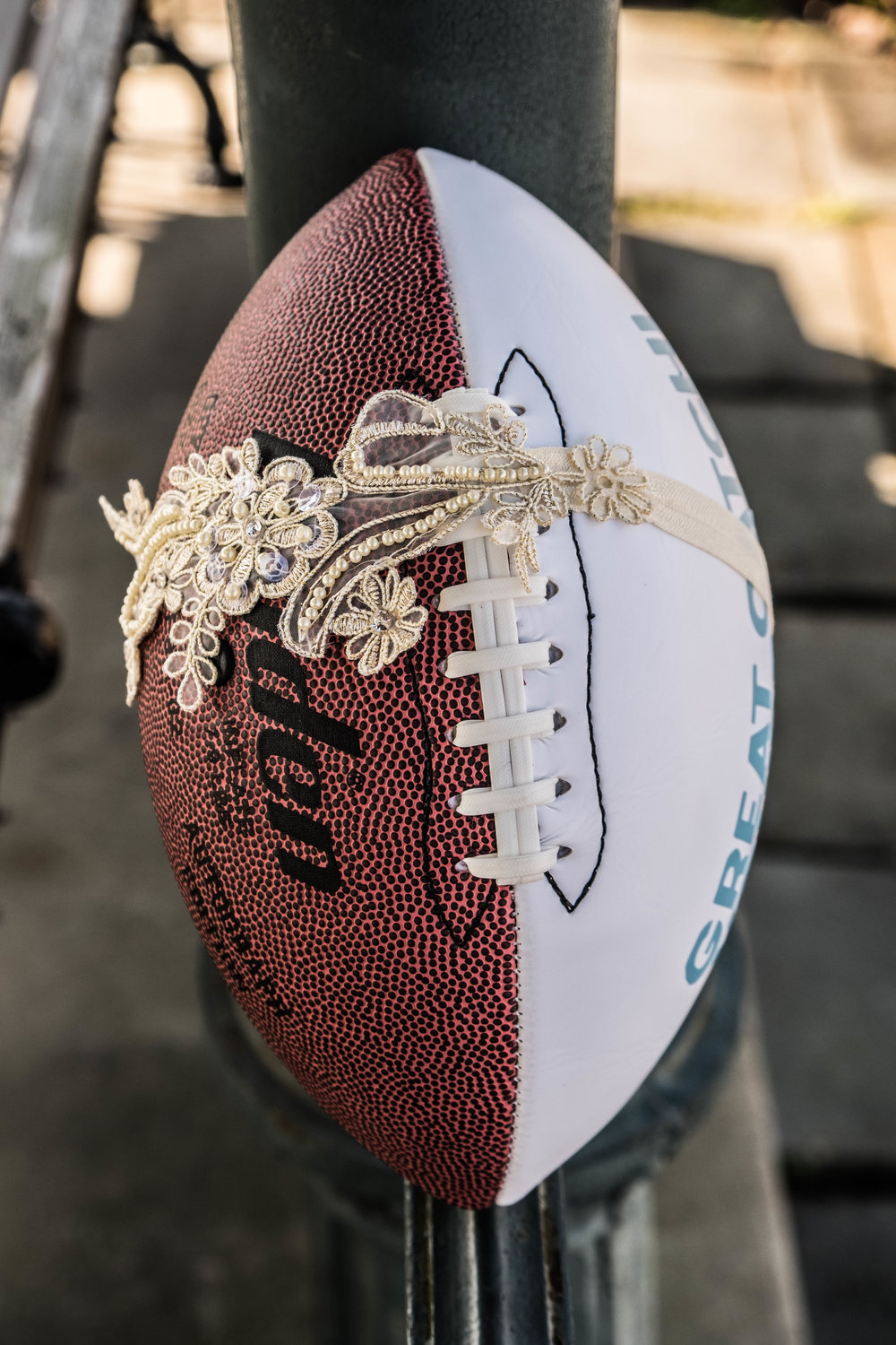 Wedding Garter Football Toss by Lagniappe Life