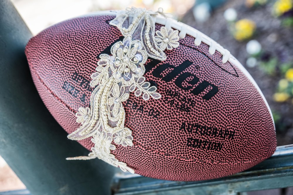 Wedding Garter Football Toss by Lagniappe Life