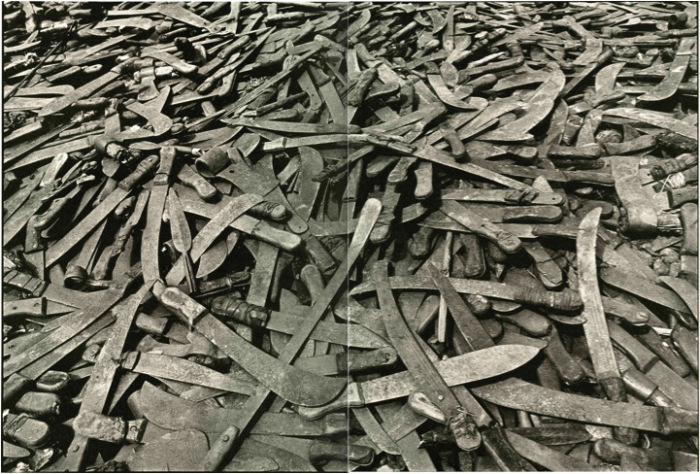 Machetes used in Rwandan genocide