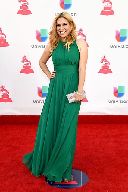 Verduga walks the “real” red carpet at the Latin Grammys in Las Vegas.