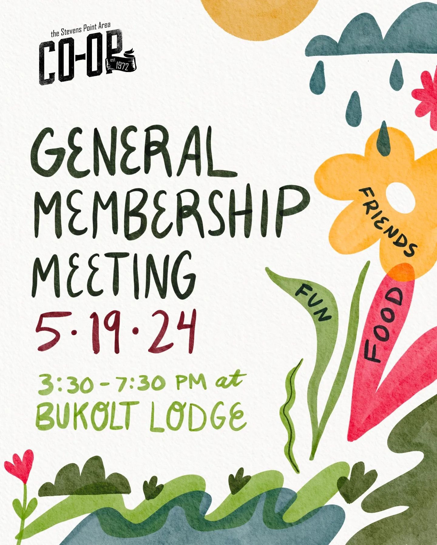 We are looking forward to seeing you at our GMM next month at Bukolt Lodge! This is where Co-op members get together to celebrate our community as well as discuss some important Co-op topics. We're excited to share more about this event as it gets cl