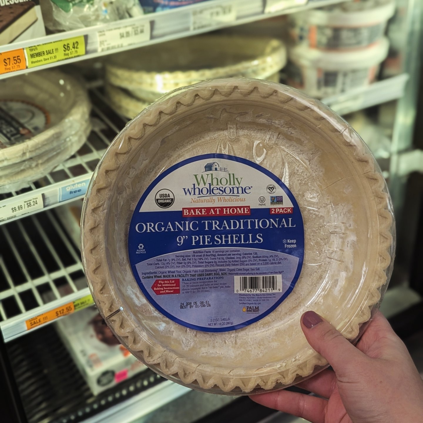 Thanksgiving leftovers? How about a pot pie?! We have premade regular and gluten free crusts in our freezer that make this meal SO easy and delicious. Just put whatever you'd like (turkey, veggies, eggs?) in the bottom crust, and place the second cru