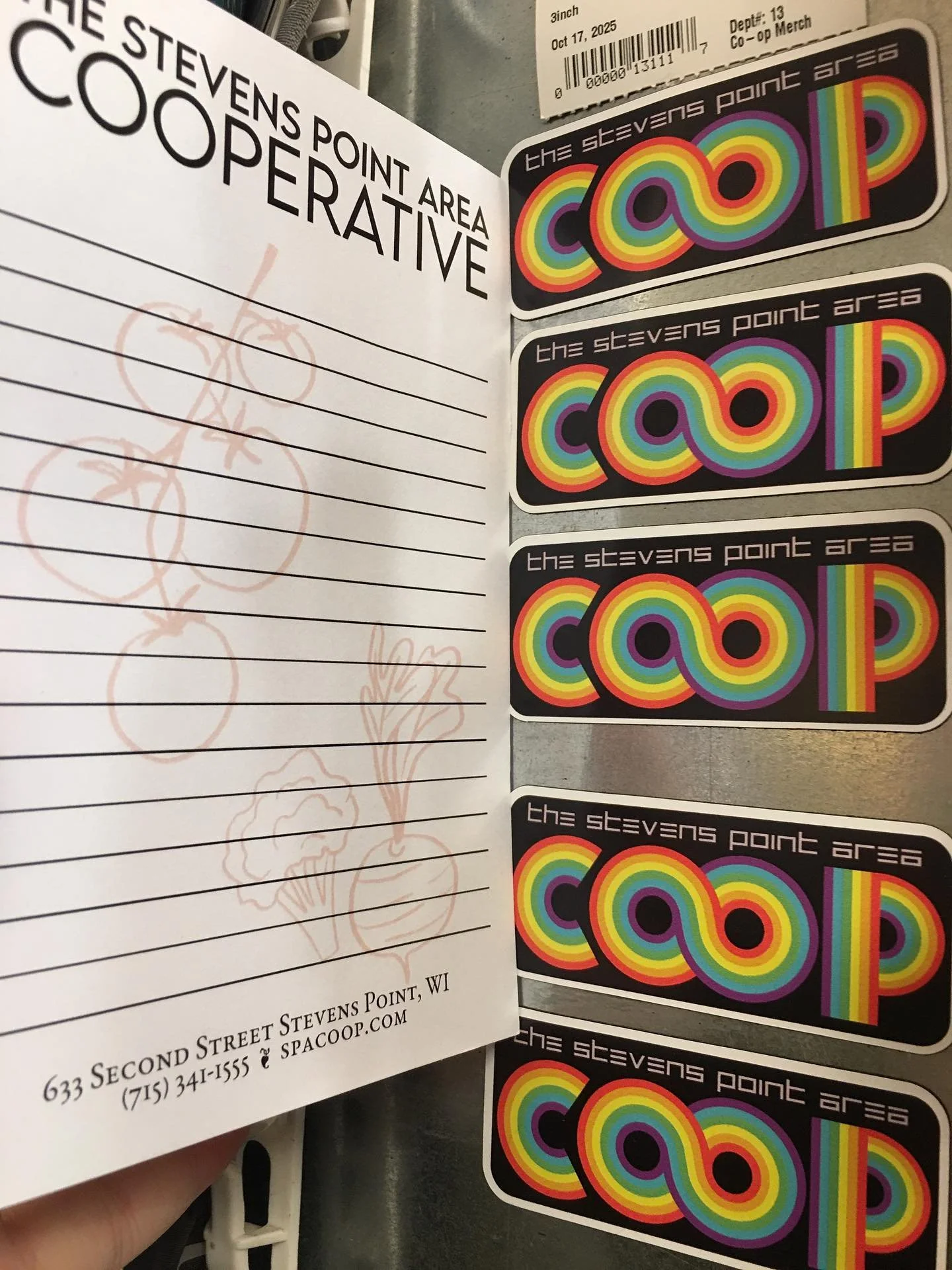 Something new&mdash;Co-op magnets !🌈 If your fridge needs a little decor, these sweet little magnets should fill that space nicely, especially paired with the magnetic Co-op grocery list/notepad. 

Also: @ashleymegal has restocked her 5-card packs f